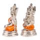 Lakshmi Ganesha Murti in Copper And Silver