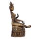 Brass Sitting Tara Statue In Antique Finish