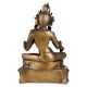 Brass Sitting Tara Statue In Antique Finish