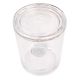 Glass Cylinder Jar With Lid And AQ Logo