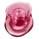 Pink Glass Boat Shaped Fruit Serving owl