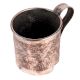 Solid Copper Beer Mug with Embossed Design