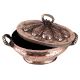 Copper Rice Bowl With Lid And Handles