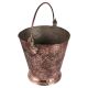 Kashmiri Repouse Work Copper Bucket With Handle