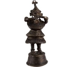 Tribal Ganesh Musician Figural Statue