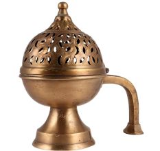 Brass Lobandan Incense Burner with Handle