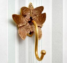 Brass Butterfly Shaped Wall Hook