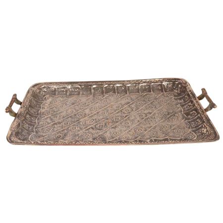 Hand Crafted Rectangular Copper Tray