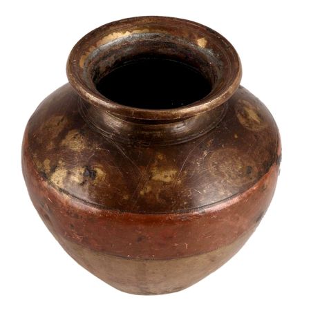 Brass And Copper Ganga Jamuna Water Pot