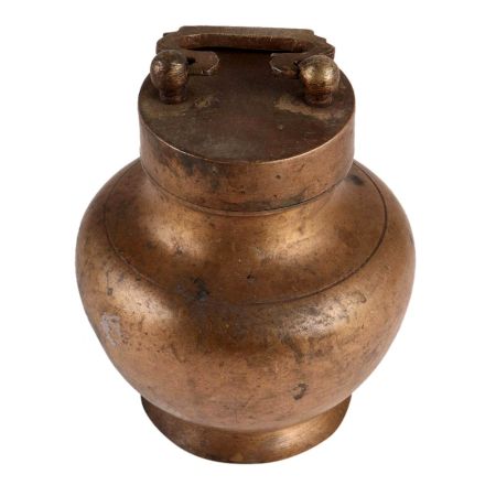IndianÂ Kamandalu with a Brass Lid