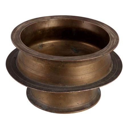 Middle Eastern Brass Footed Planter Pot