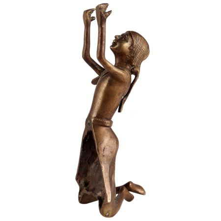 Brass Figurine Of A Dancing Girl