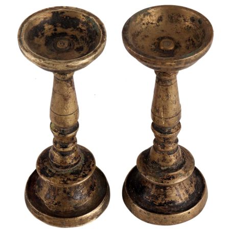 Brass Candle Holder Stand Set Of 2