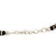 92.5Â Sterling Silver Bracelet with Black Beads or Crystal