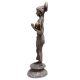 Brass Namaste Lady Statue
