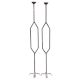 Wrought Iron Candle Stands Floor Standing In Pair