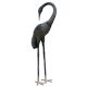 Brass Crane Statue Black Finish