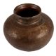 Big Brass Lota Water Storage Pot With Black Finish