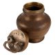 Brass Antique Glden kamandal Pot With Lid