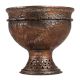 Kashmir Copper Bowl Carved With Chinar Design