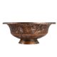 Hand Chased Red Copper Bowl For Decoration