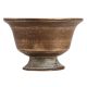 Rustic Brass Flower Pot With Round Base