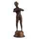 Brass Boy Flute Playing  Statue