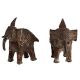 Rustic Brass Dhokra Elephant Figurines In Pair