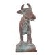 Handmade Copper Finish Brass Kamdhenu Cow With Calf Idol