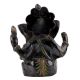 Handmade Dark Finish Brass Sitting Ganesh Statue
