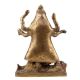 Handmade Golden Multicolored Brass Kali Statue Bengal Art