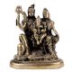 Handmade Golden Brass Shiv Parivar Statue