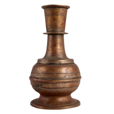 Old Brass Hookah Base Pot Vase
