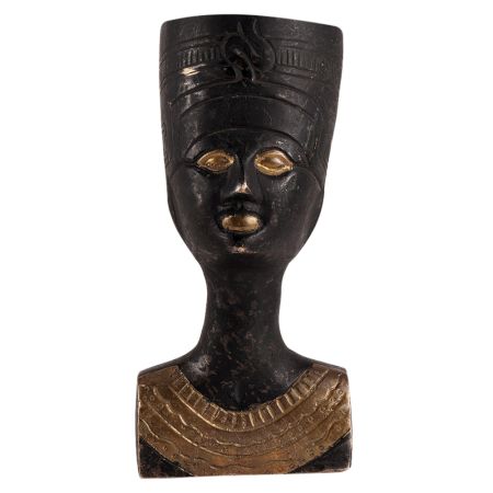 Brass Bust Of Nefertiti The Great Royal Wife of Akhenaten