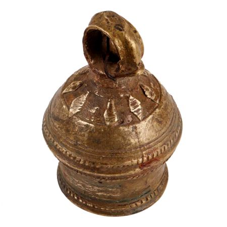 Brass Carved Big Round Shape Cow Bell