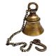 Brass Wall Hanging Bell With Chain