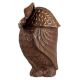 Antique Brass Standing Wise Owl Statue