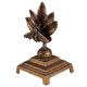 Brass Leaf With Bee Table Accent