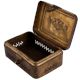 Old Rustic Brass Storage Box With Handle