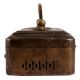 Old Rustic Brass Storage Box With Handle