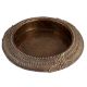 Vintage Brass Ashtray With Tribal Carvings