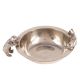 Vinage Brass Bowl With Cat And Dog Figurine