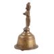 Handheld Brass Bhakti Bell with Lord Hanuman Finial