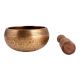 Hand Hammered Brass Tibetan Singing Bowl With Wooden Mallet