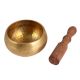 Brass Singing Bowl With Deep Sound With Wooden Mallet