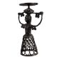 Tribal BrassÂ Woman Candle Holder In Net Design