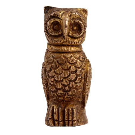 Finely Detailed Brass Owl Statue