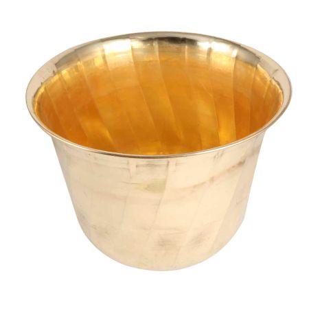 Brass Texture Planter Pot For Exterior Decoration
