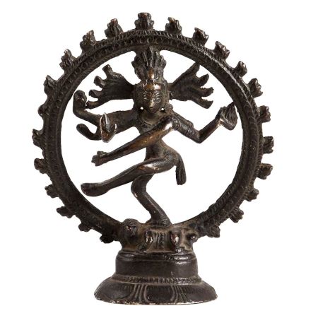 Brass Nataraja Shiva Idol In Black Finish