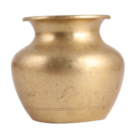 Brass Kalash Or Puja Lota IN Golden Finish